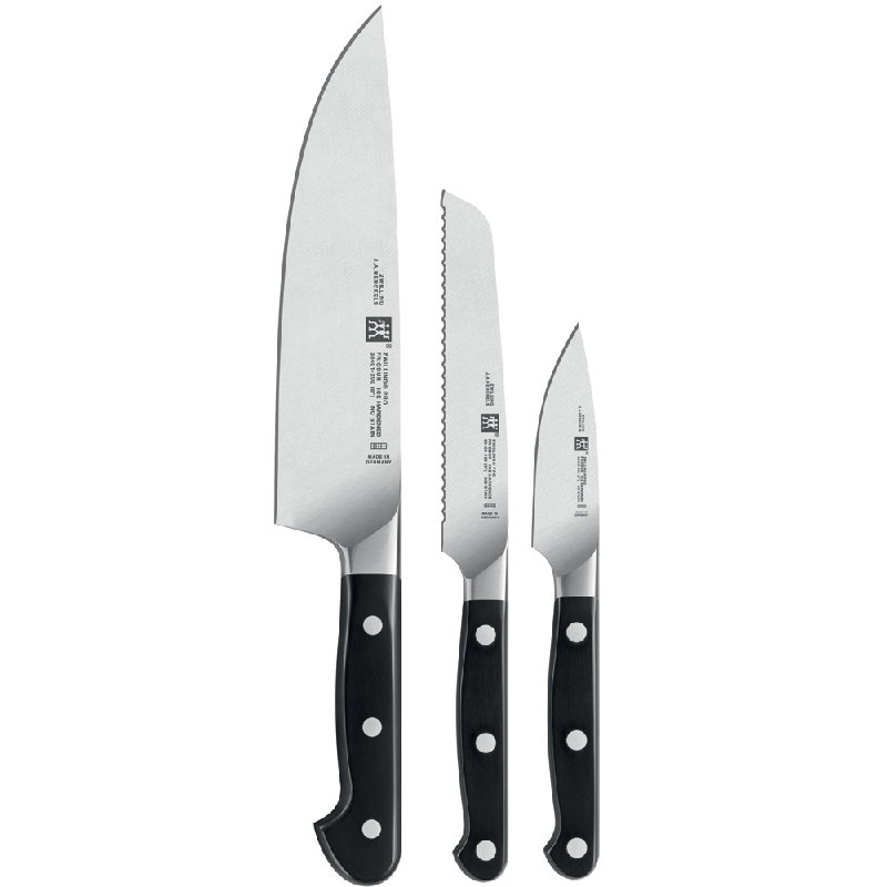 zwilling pro 3 piece knife set